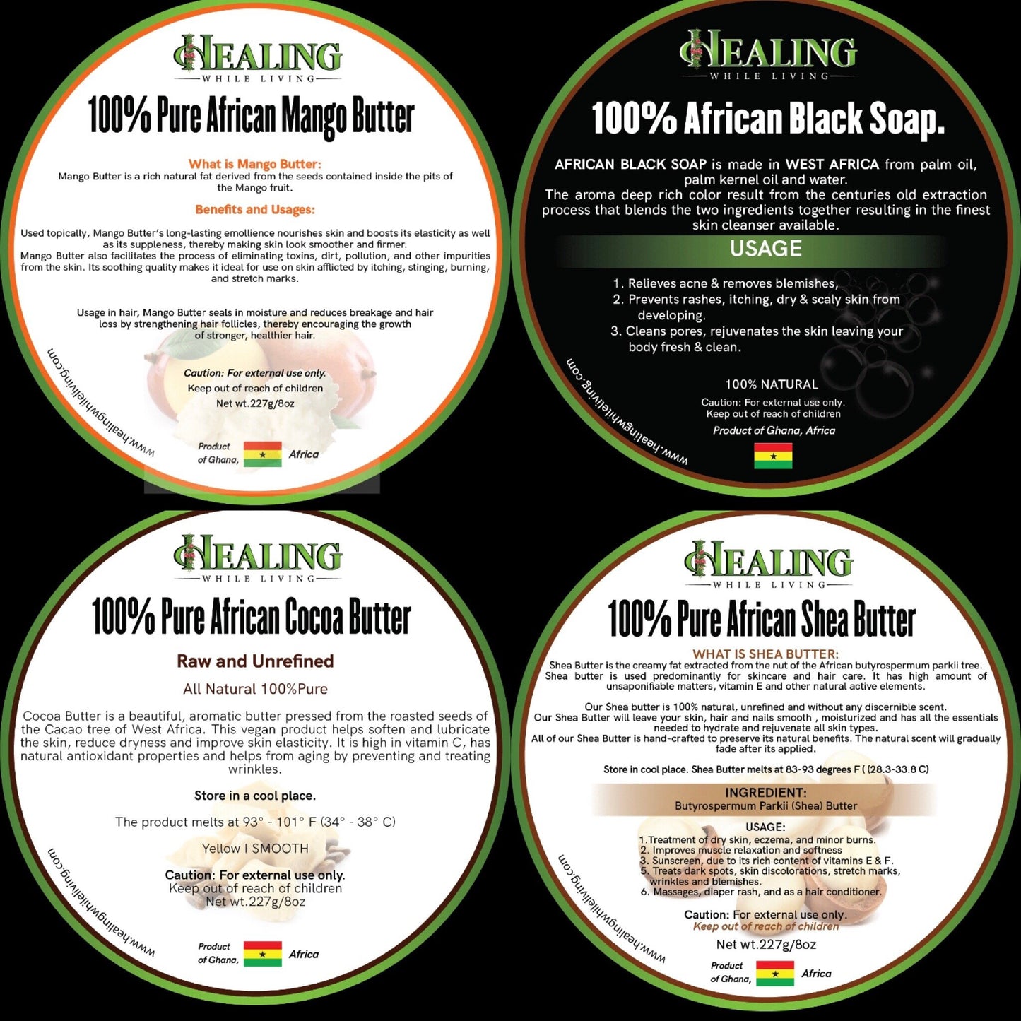 Unrefined Body Butters from Ghana